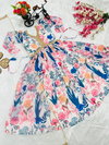 OC 155 Girls Wear Alia Cut Gown Kids Wholesale Market In Surat
